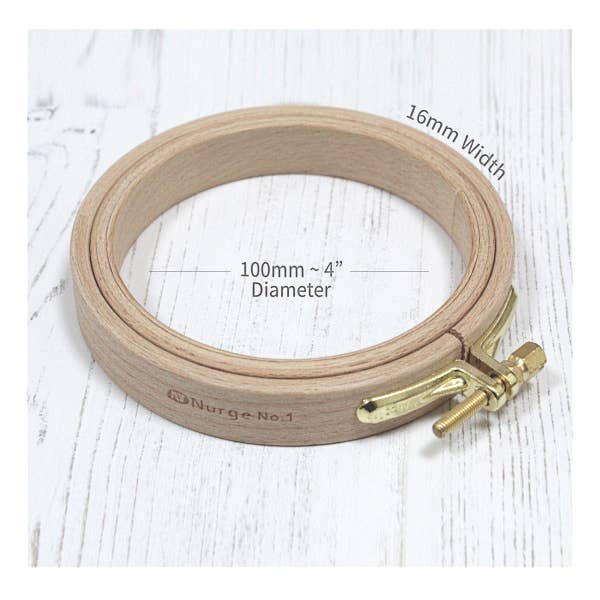 Beech Embroidery Hoops: 1/2" x 11" diameter - Image 5