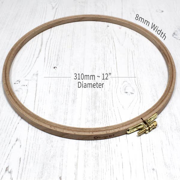 Nurge Beech Embroidery Hoop: 6/16th" x 6" diameter - Image 10