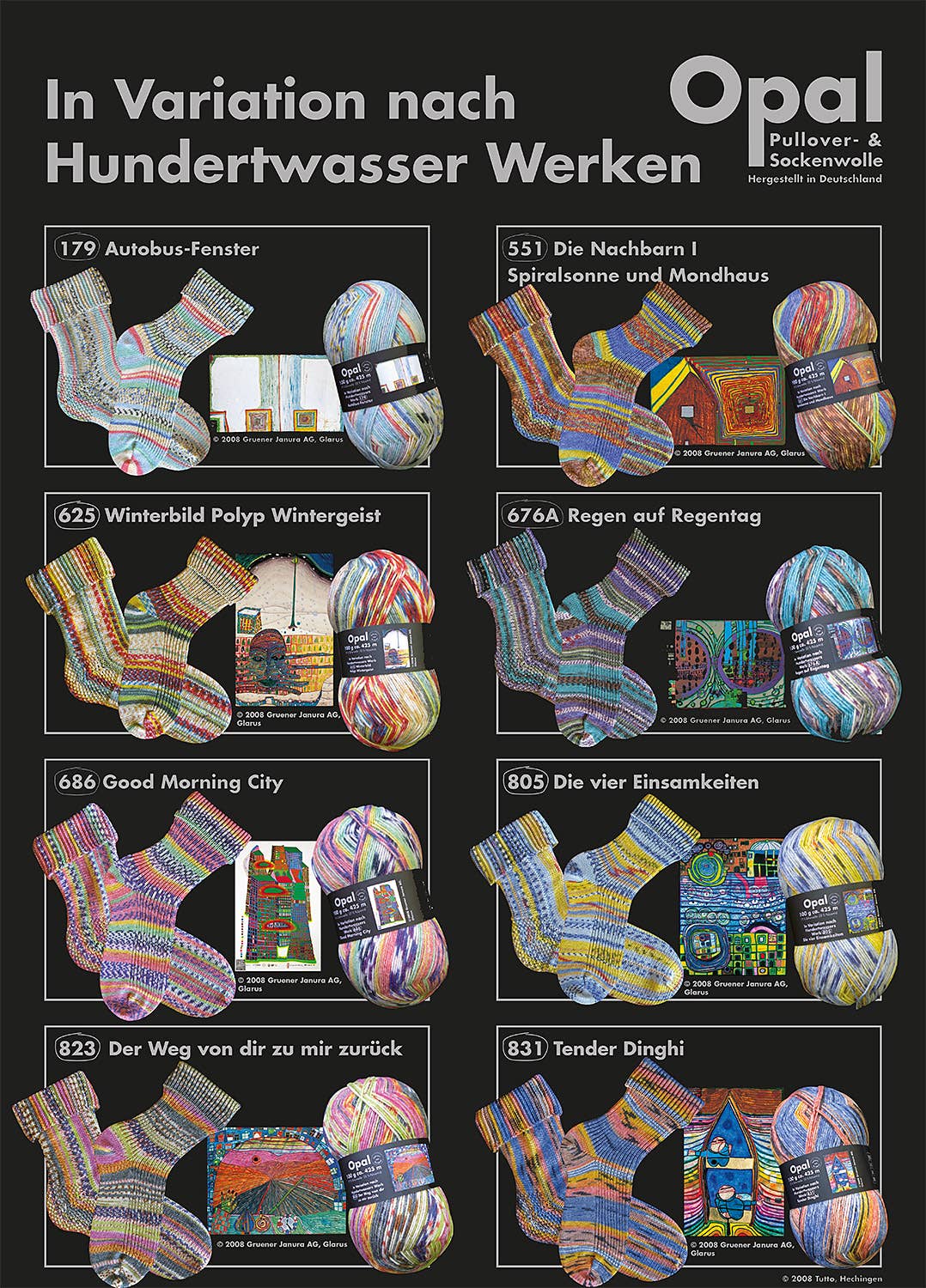OPAL sock yarn after Hundertwasser - Image 10