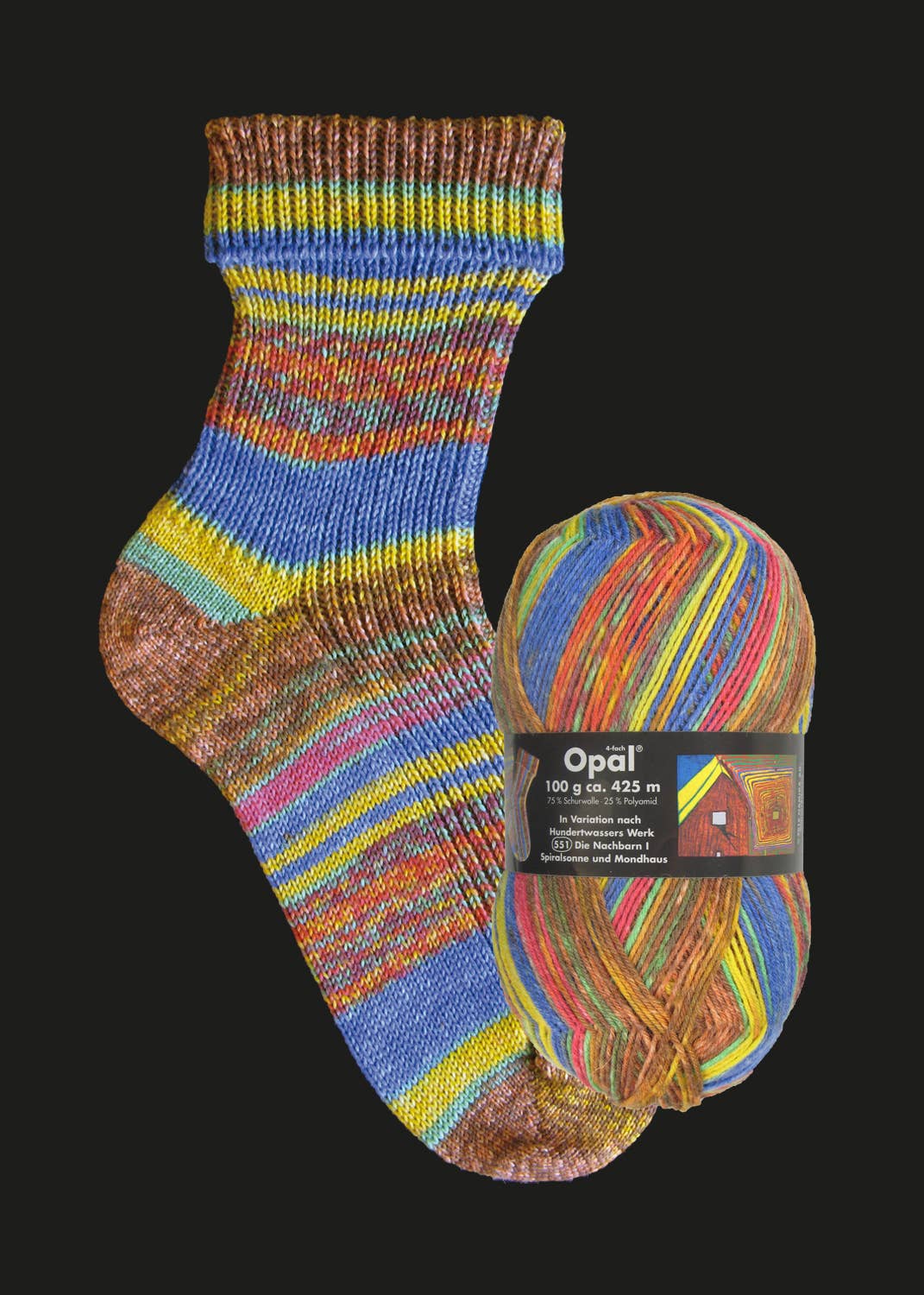 OPAL sock yarn after Hundertwasser - Image 11