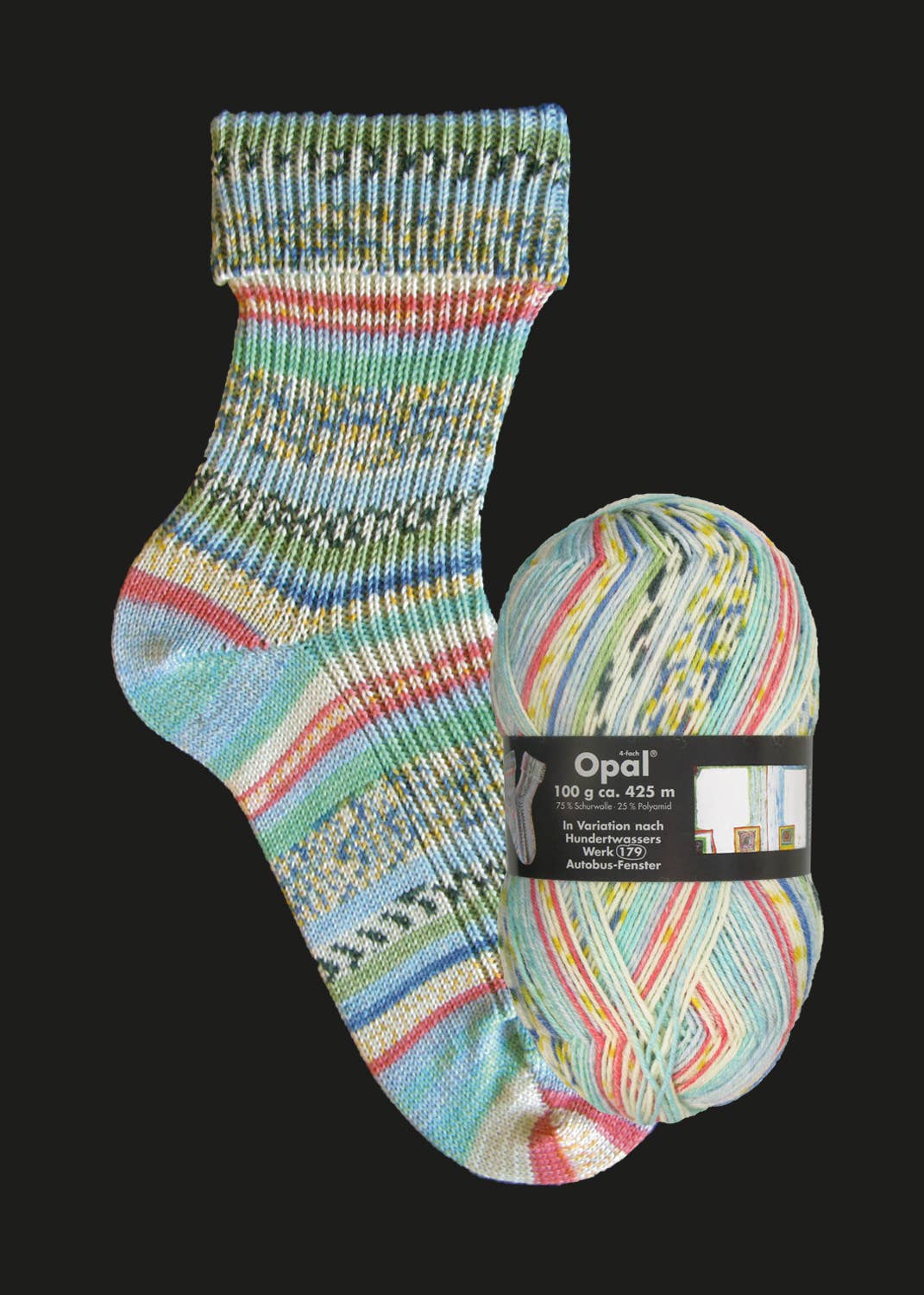OPAL sock yarn after Hundertwasser - Image 12