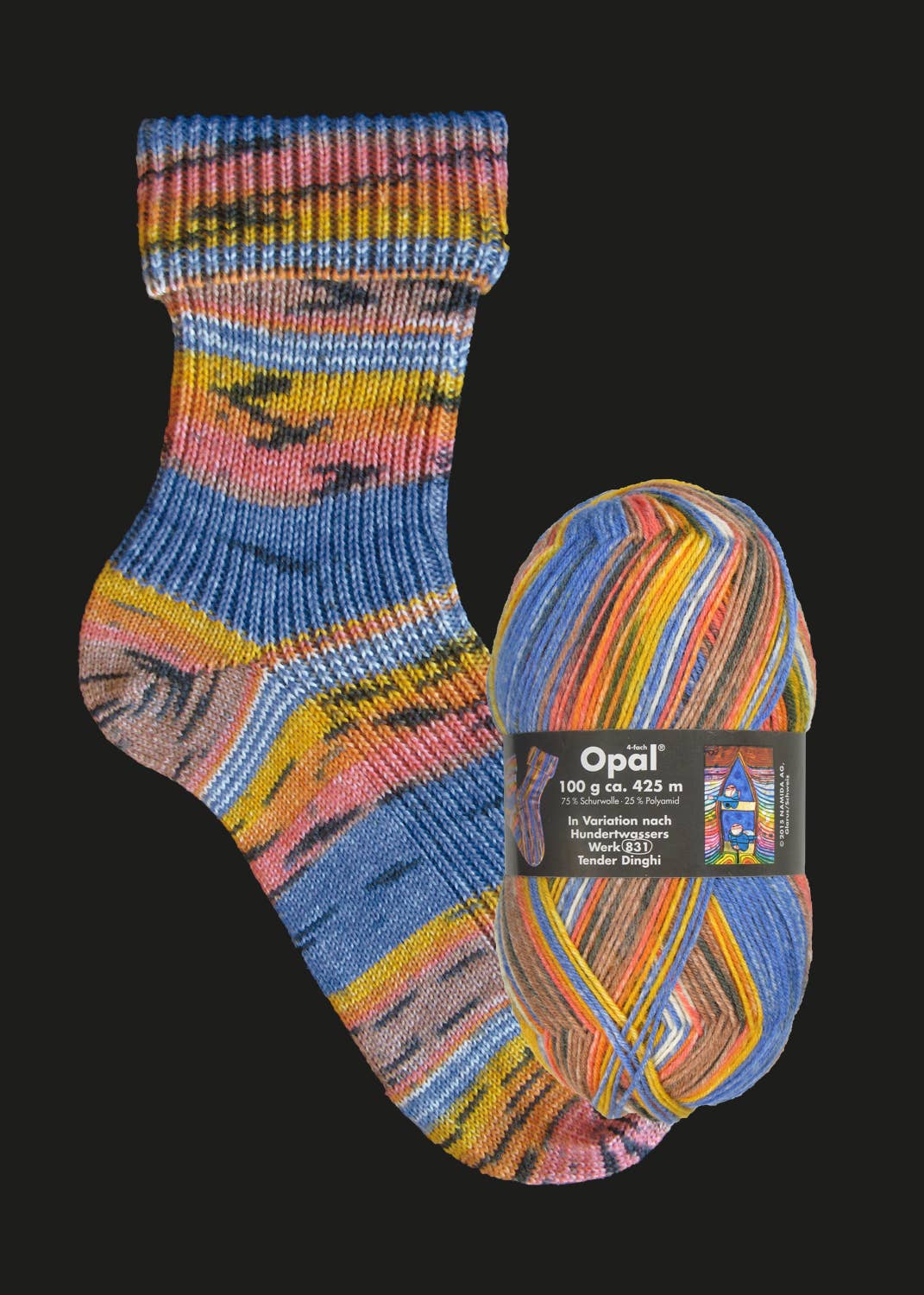 OPAL sock yarn after Hundertwasser - Image 14