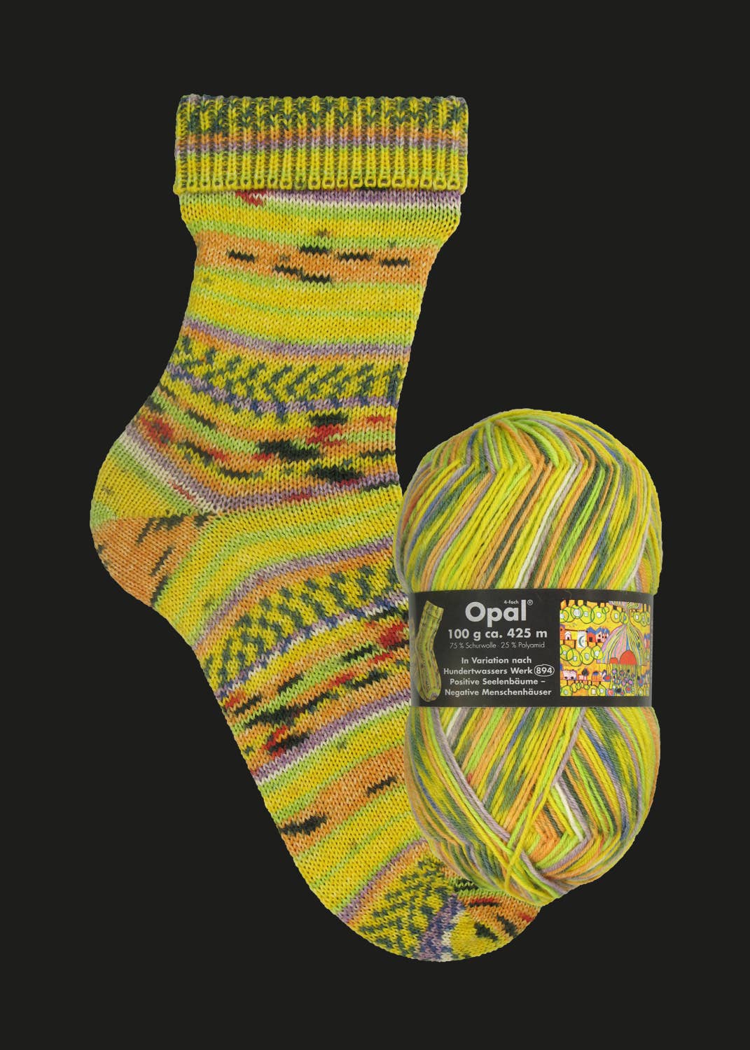 OPAL sock yarn after Hundertwasser - Image 4