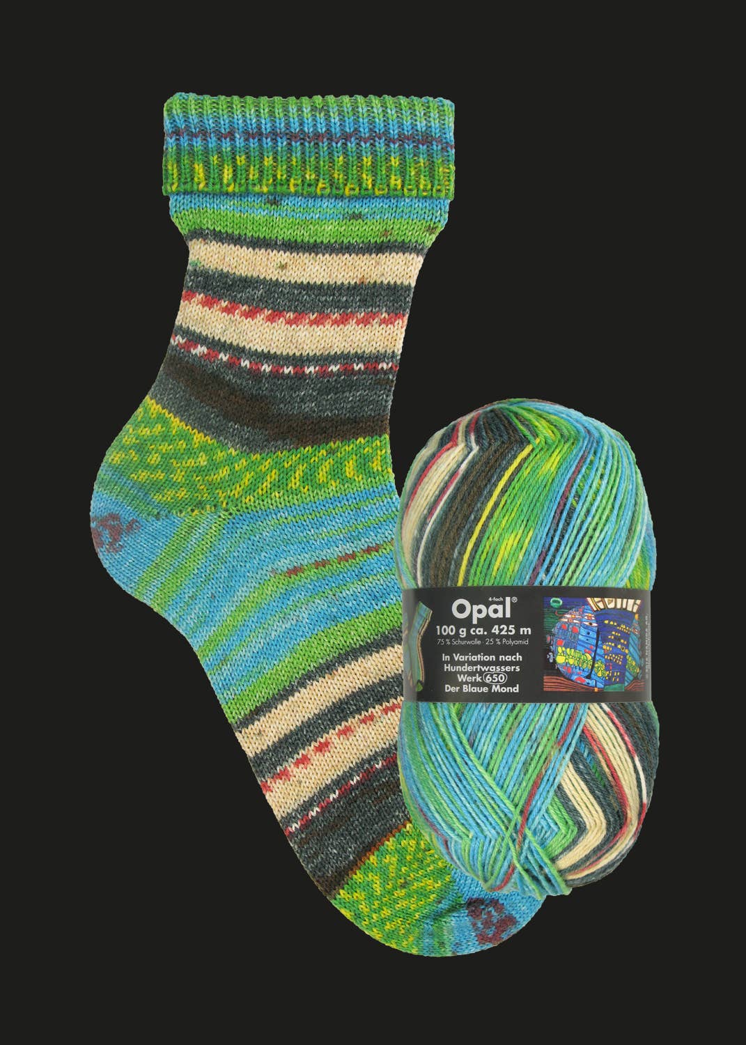 OPAL sock yarn after Hundertwasser - Image 5