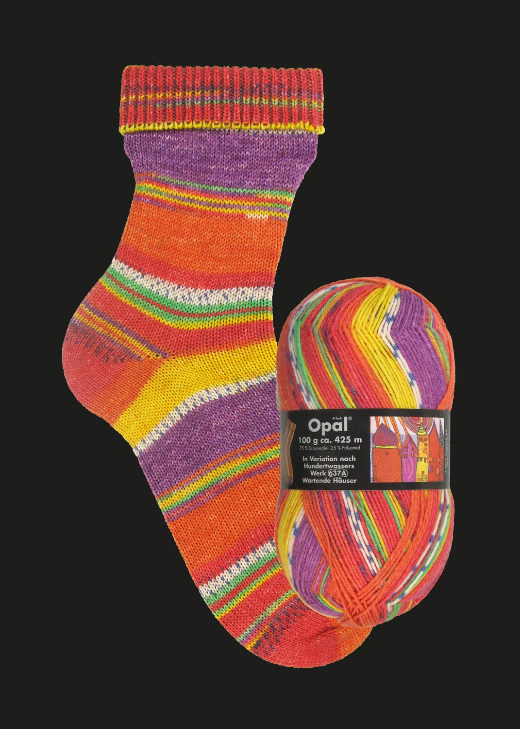 OPAL sock yarn after Hundertwasser - Image 7