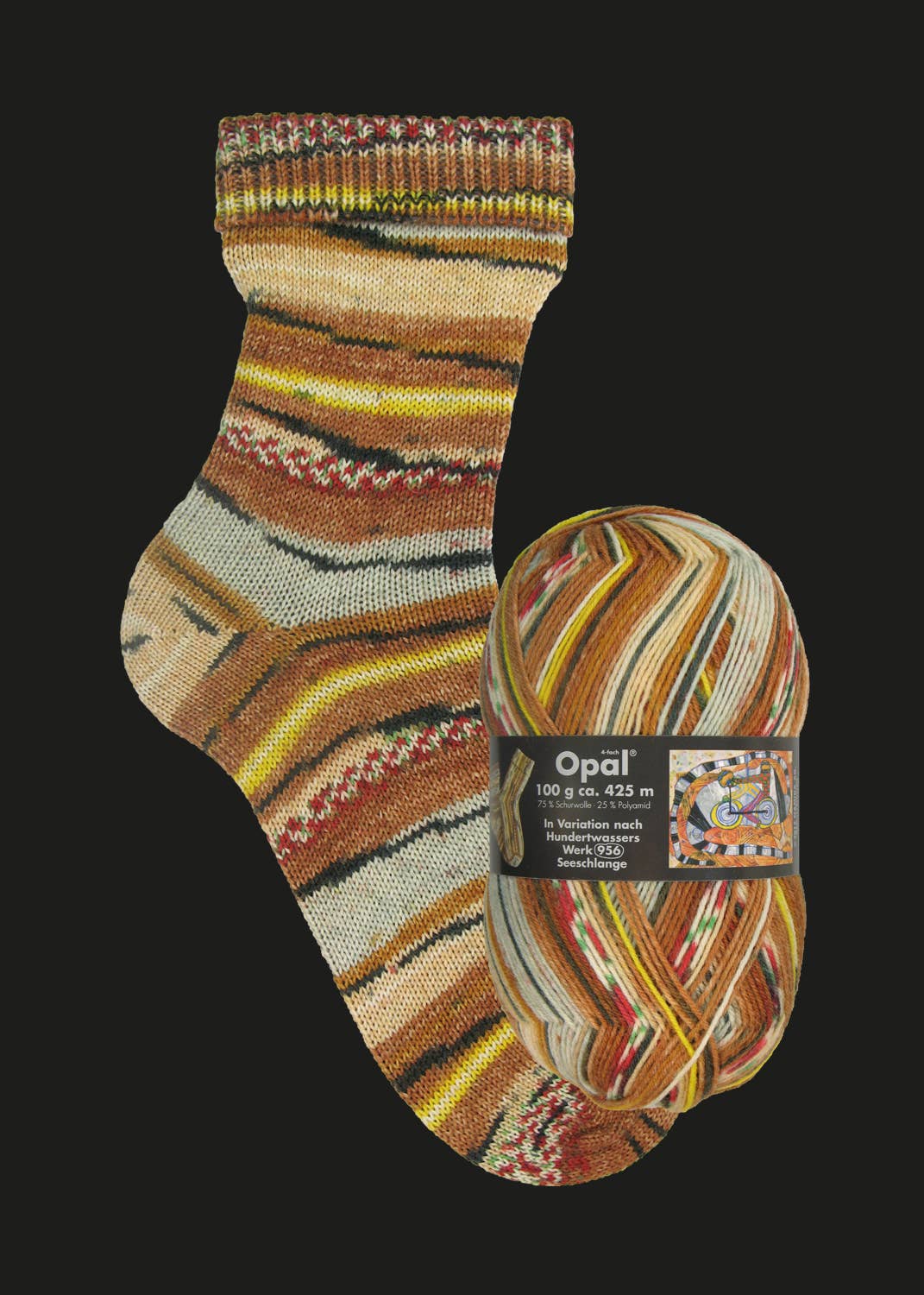 OPAL sock yarn after Hundertwasser - Image 8