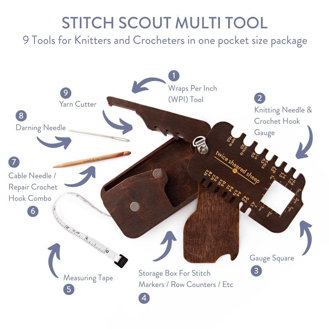 Stitch Scout Multi-Tool for Knitters & Crocheters - Image 2