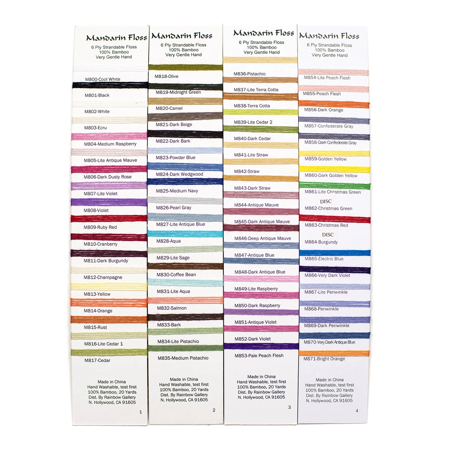 Mandarin Floss* (Color # 800 - 871) - Image 3