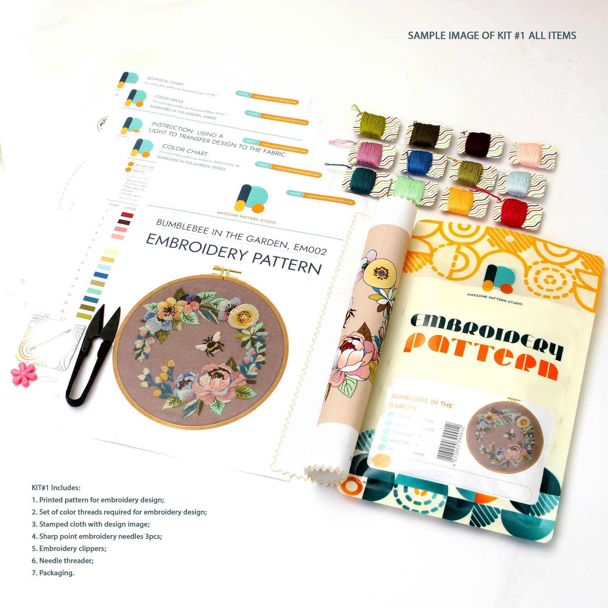 Solar System Embroidery Kit - Image 2