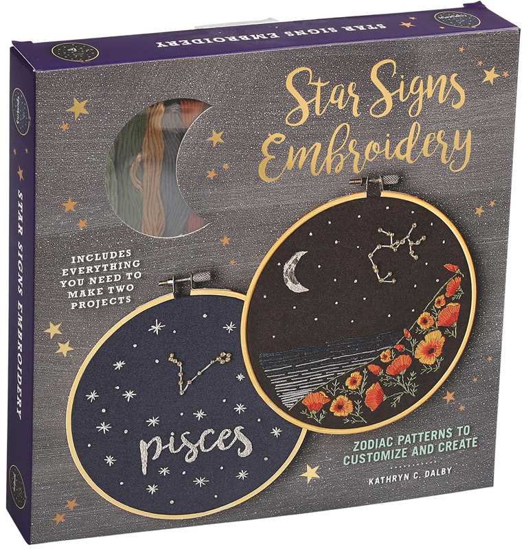 Star Signs Embroidery by Kathryn Chipinka Dalby: Kit - Image 2