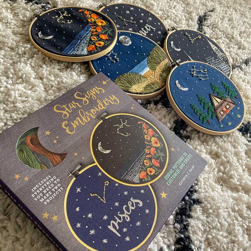 Star Signs Embroidery by Kathryn Chipinka Dalby: Kit - Image 6