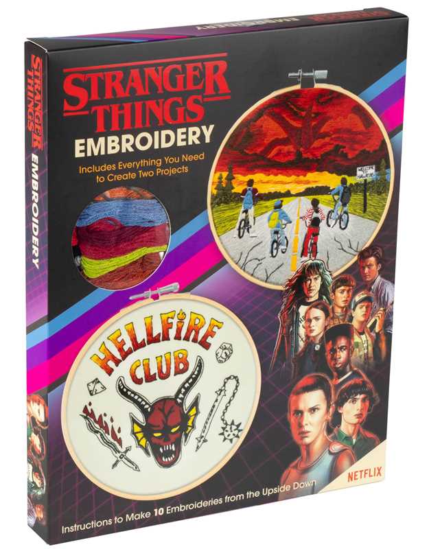 Stranger Things Embroidery by Editors of Thunder Bay Press: Kit - Image 2
