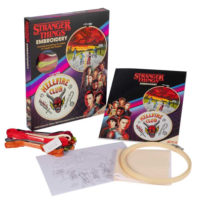 Stranger Things Embroidery by Editors of Thunder Bay Press: Kit - Image 3