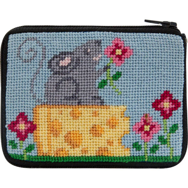 Stitch & Zip Coin Purse/Credit Card Case (14 ct, cotton) - Image 11