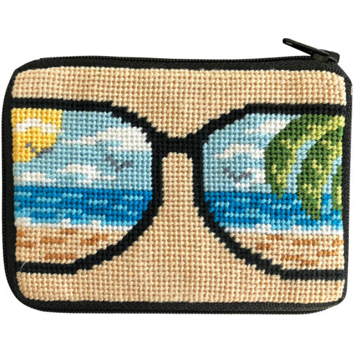 Stitch & Zip Coin Purse/Credit Card Case (14 ct, cotton) - Image 13