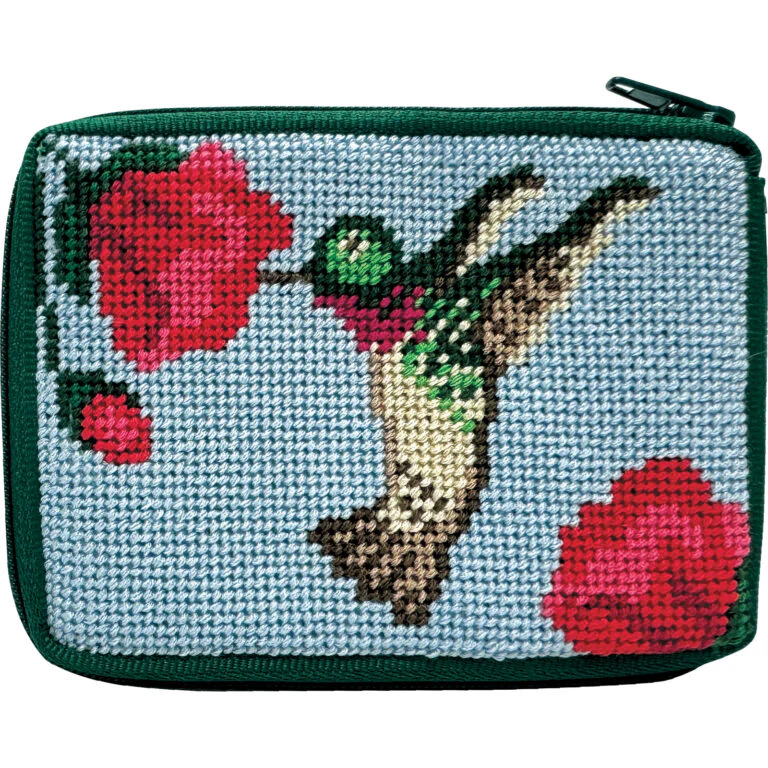 Stitch & Zip Coin Purse/Credit Card Case (14 ct, cotton) - Image 24