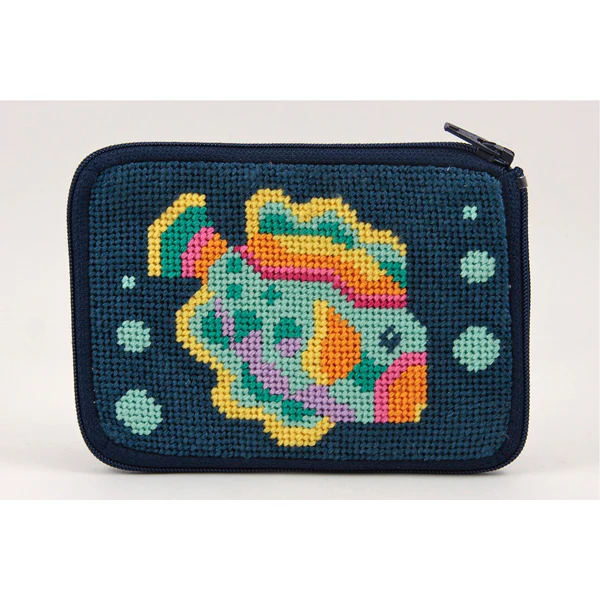Stitch & Zip Coin Purse/Credit Card Case (14 ct, cotton) - Image 27