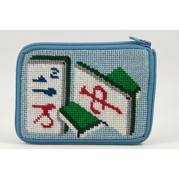 Stitch & Zip Coin Purse/Credit Card Case (14 ct, cotton) - Image 28
