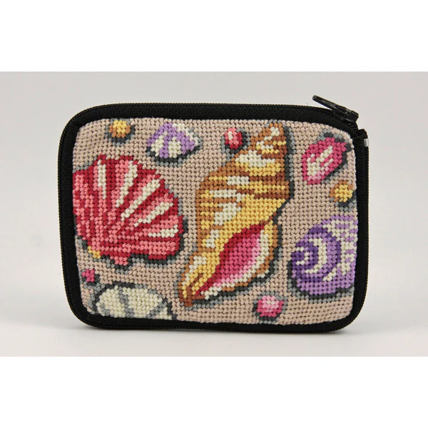 Stitch & Zip Coin Purse/Credit Card Case (14 ct, cotton) - Image 30