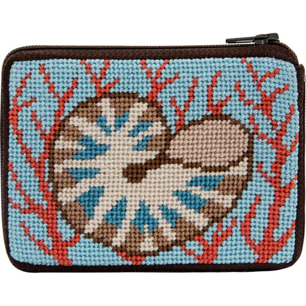 Stitch & Zip Coin Purse/Credit Card Case (14 ct, cotton) - Image 31