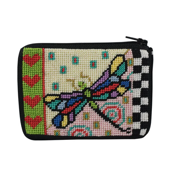 Stitch & Zip Coin Purse/Credit Card Case (14 ct, cotton) - Image 34