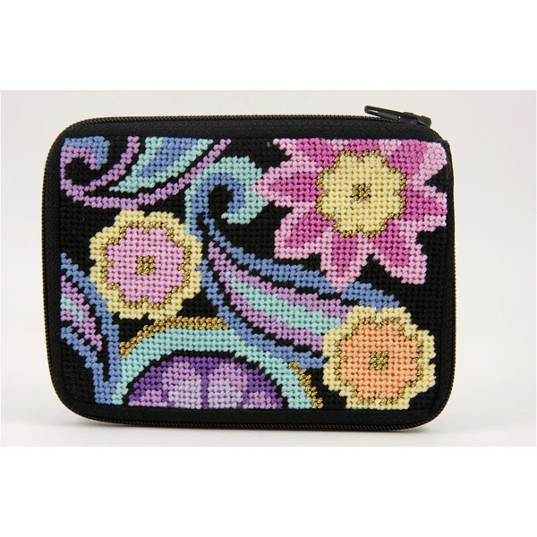 Stitch & Zip Coin Purse/Credit Card Case (14 ct, cotton) - Image 35