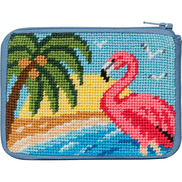 Stitch & Zip Coin Purse/Credit Card Case (14 ct, cotton) - Image 37