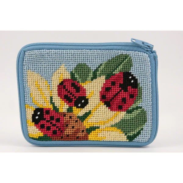 Stitch & Zip Coin Purse/Credit Card Case (14 ct, cotton) - Image 38