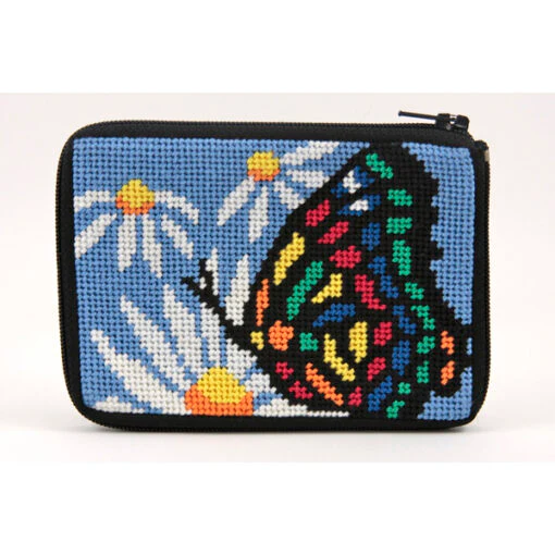 Stitch & Zip Coin Purse/Credit Card Case (14 ct, cotton) - Image 4
