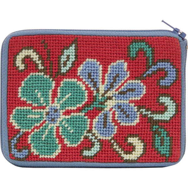 Stitch & Zip Coin Purse/Credit Card Case (14 ct, cotton) - Image 6