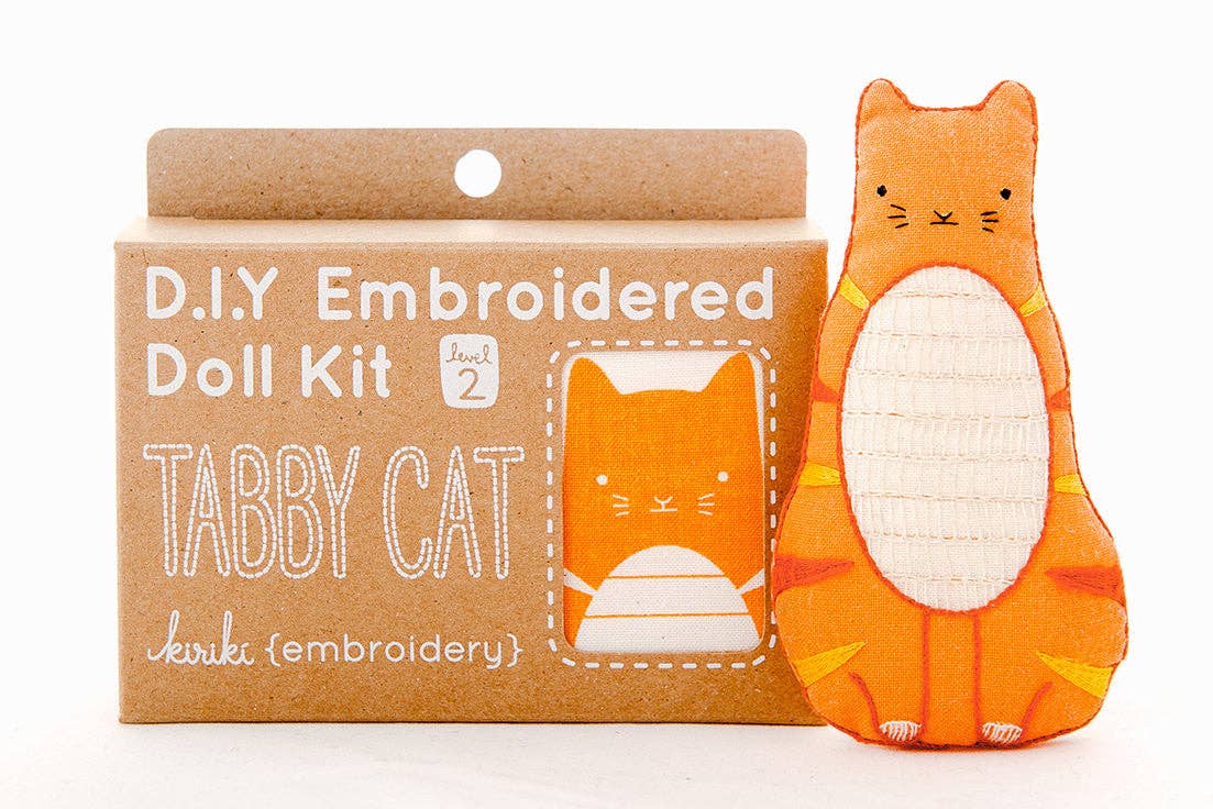 Tabby Cat - Embroidery Kit - Image 2