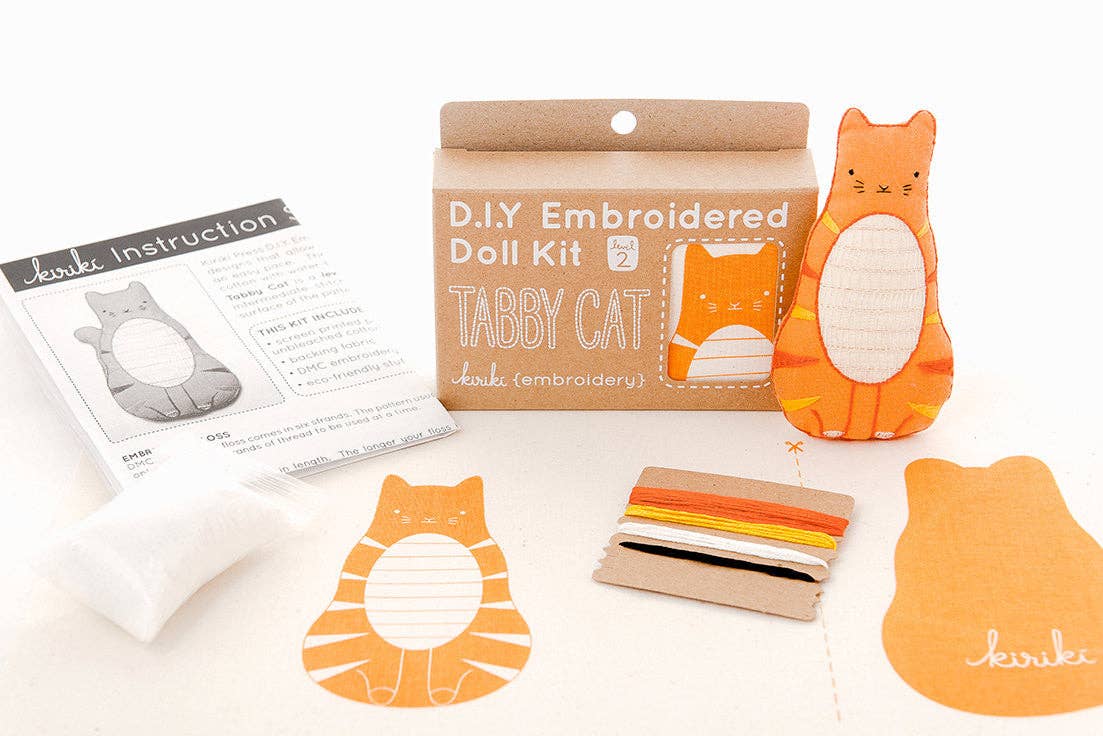 Tabby Cat - Embroidery Kit - Image 3