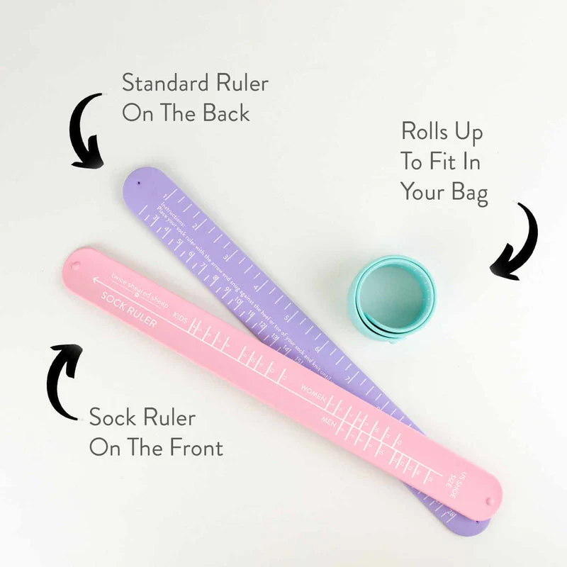 Twice Sheared Sheep Sock Sizing Ruler - Image 2