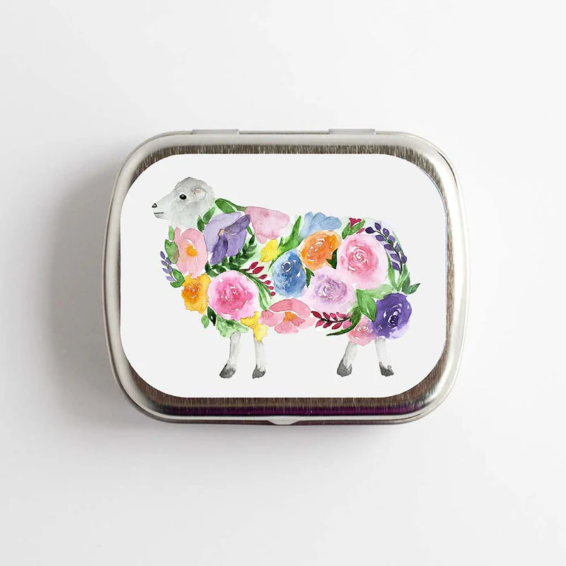Twice Sheared Sheep Stitch Marker Storage Tin - Image 3